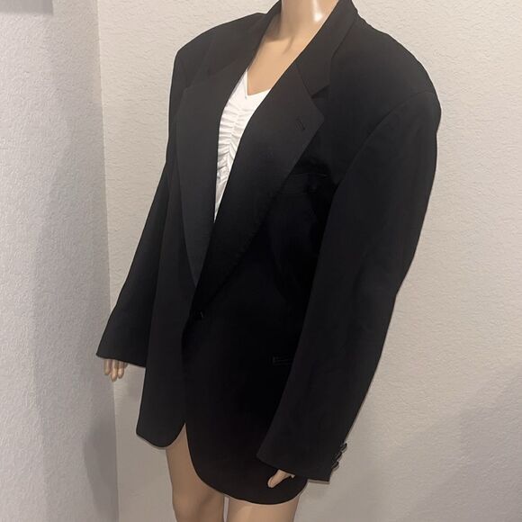 Gianfranco Ruffini Italy black tuxedo jacket - Picture 3 of 6